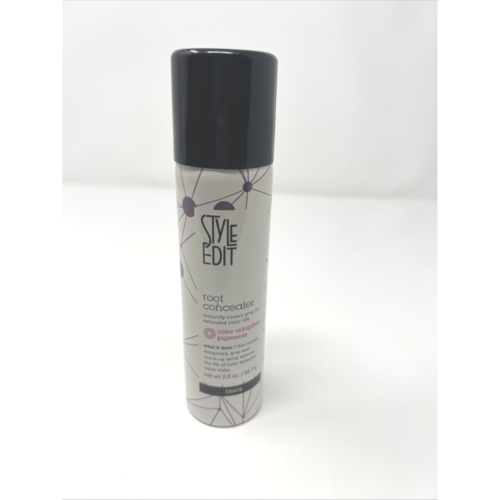 Luxury Root Concealer Spray - Instant Grey Coverage, Black 2 Oz for Effortles...